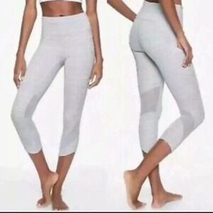 Athleta High Rise Jacquard Mesh Chat to Town Capri Leggings size XS
